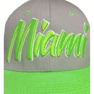 City Hunter Mens Baseball Cap Neon Green Miami Snapback Dad Trucker Urban Style
